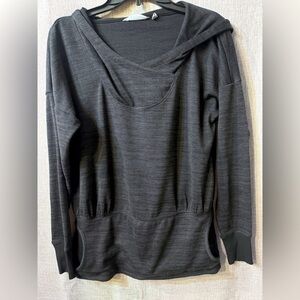 Athleta Gray / Black Batwing and Robin Hoodie Size Small